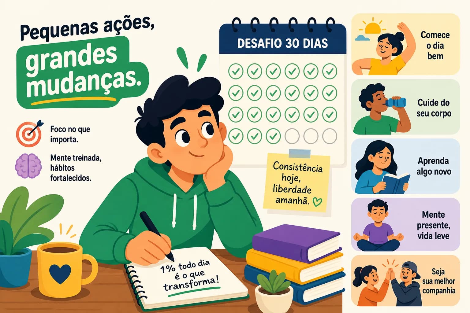 Hábitos Consistentes: Como Manter a Regularidade Todo Dia